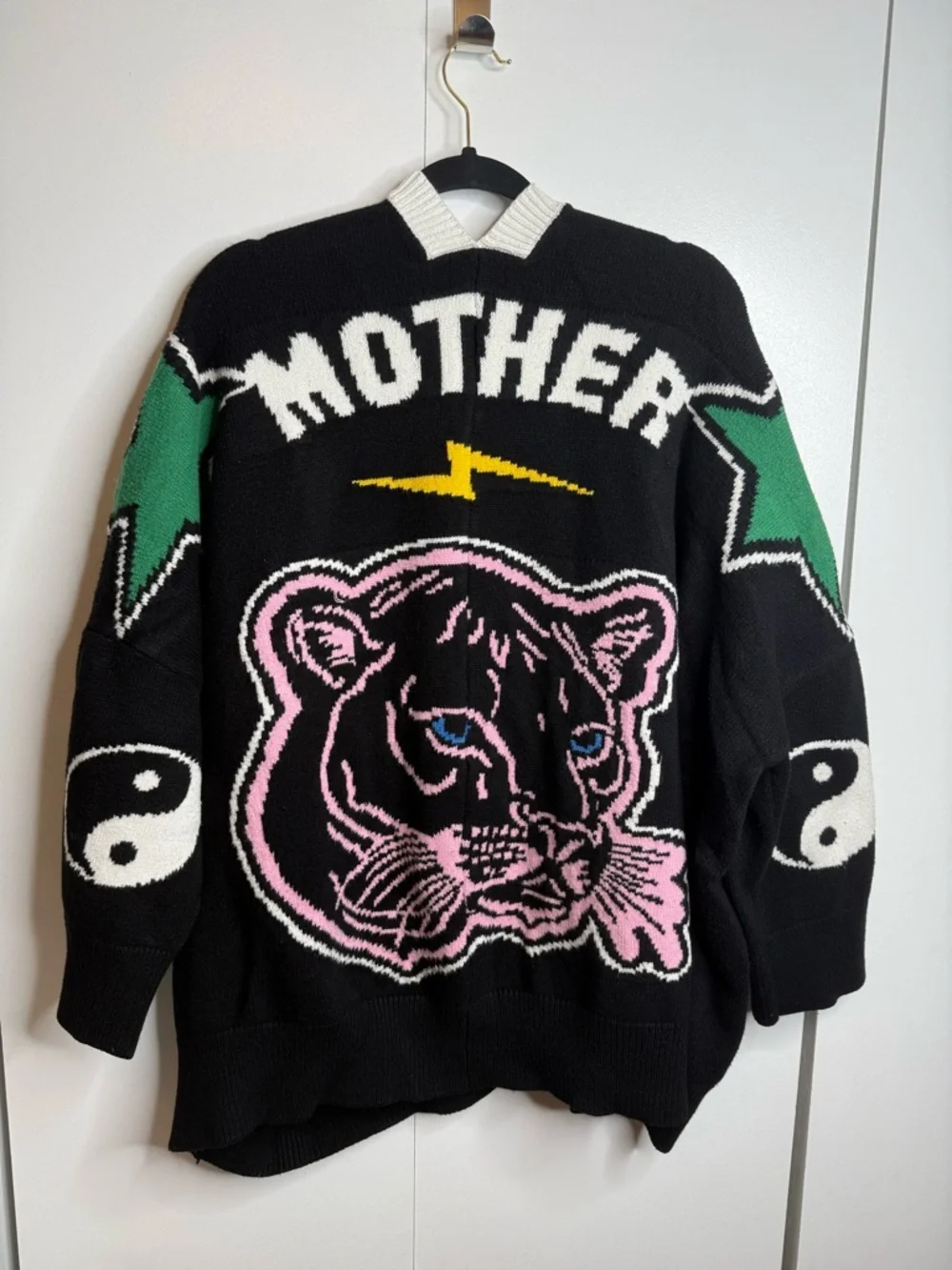 Dressed in LALA Mother is Mothering Oversized Cardigan Tiger S/M - Picture 7 of 10